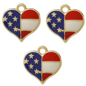 HeartFlagCharms